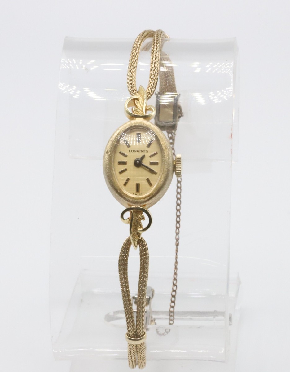 Woman's Vintage Longines 14k Yellow Gold Case Watch 17 Jewels
