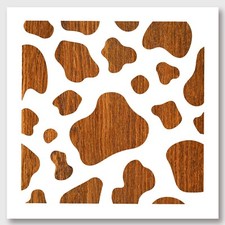 NBEADS Cow Spots Stencil, Reusable Stencils Square DIY Craft and Painting Wal...