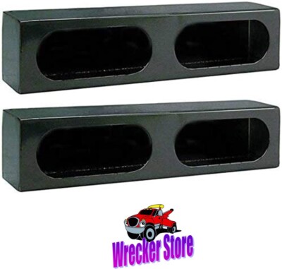 SET of TWO - DOUBLE OVAL LIGHT BOXES, LED LIGHTS, STEEL, PAINTED, for TRUCK BODY