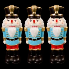 VINTAGE INSPIRED CHRISTMAS TABLE-TOP BLOW MOLDS / NUTCRACKER / IT LITES-UP!