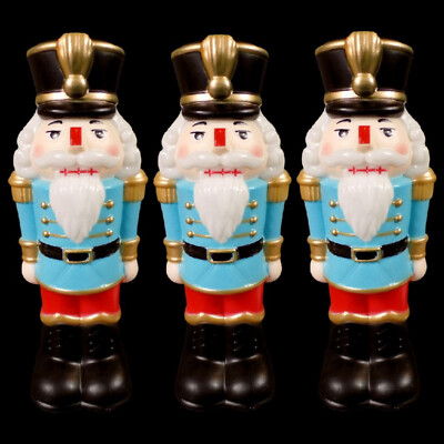 VINTAGE INSPIRED CHRISTMAS TABLE-TOP BLOW MOLDS / NUTCRACKER / IT LITES-UP!