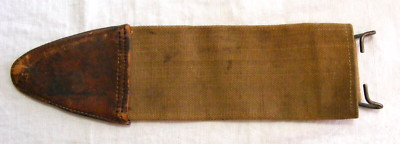 Vintage Brauer Bros. 1918 WW1 Era Canvas Leather Scabbard Sheath 8-b
