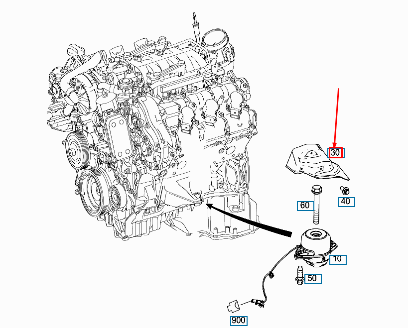 MERCEDES-BENZ E T-Modell S212 Linker Motor-Hitzeschild A1662411234