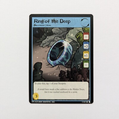 Ring Of The Deep NM Neopets TCG Card Curse Of Maraqua 114/120