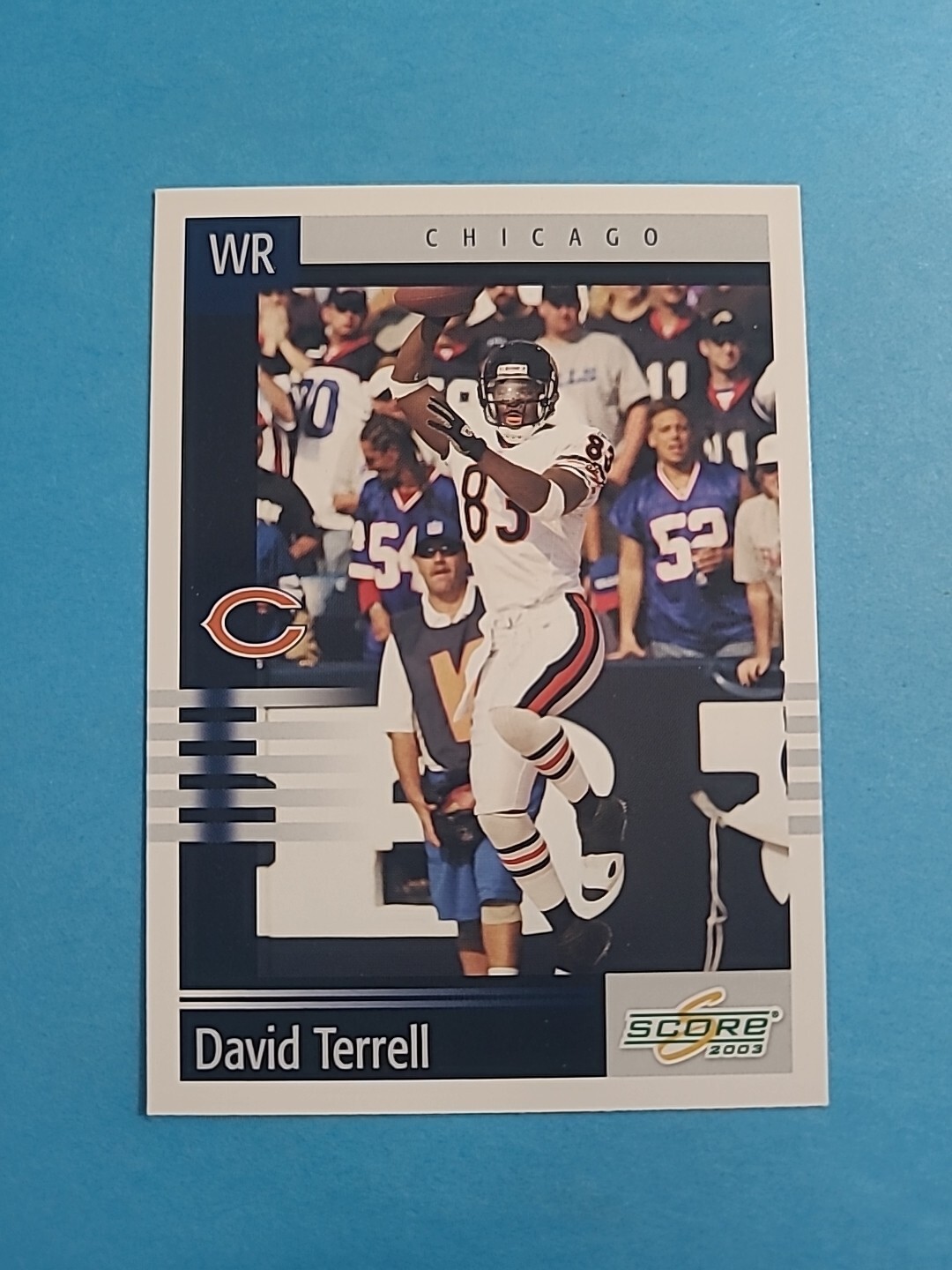 DAVID TERRELL 2003 SCORE FOOTBALL CARD # 169 H9428