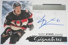 2015-16 UPPER DECK PREMIER SIGNATURES MARK STONE AUTOGRAPH CARD