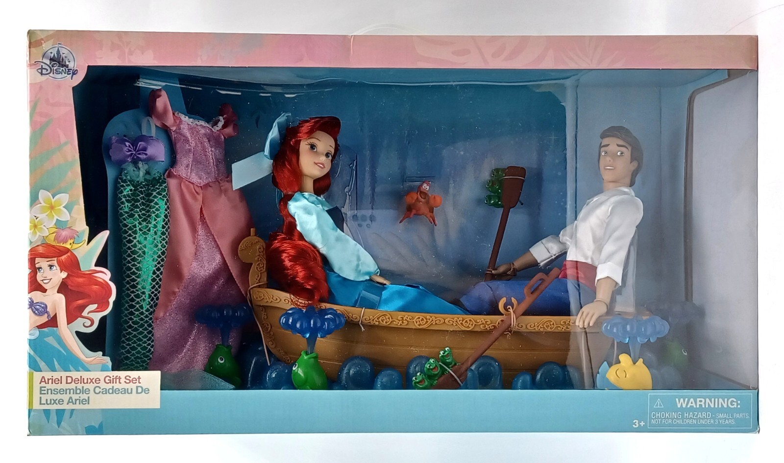 Muñeca Disney Princesa Ariel con Príncipe Eric & Boot / Arielle Deluxe Gift Set, NrfB