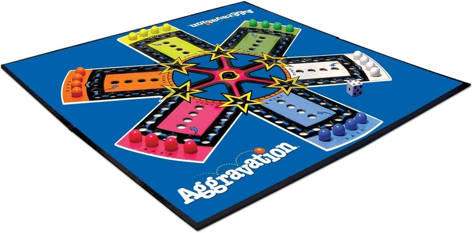 Juego de Mesa Aggravation - Juego Familiar Noche Niños y Adultos Original Retro Clásico Foto 3 de 4
