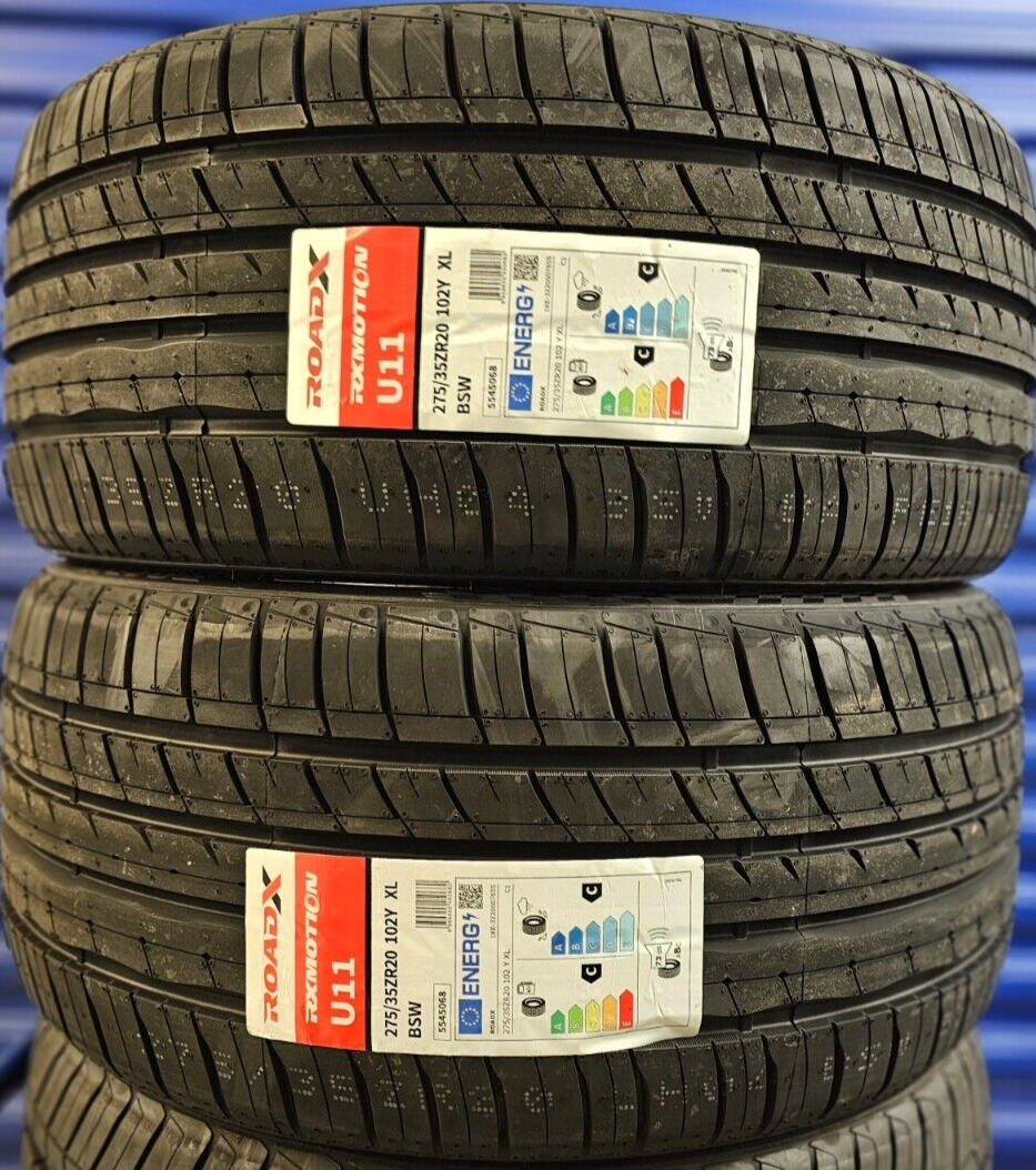 2X NEW ROADX RXMOTION 275/35 ZR20 XL A1 UHP CAR TYRES 275 35 20