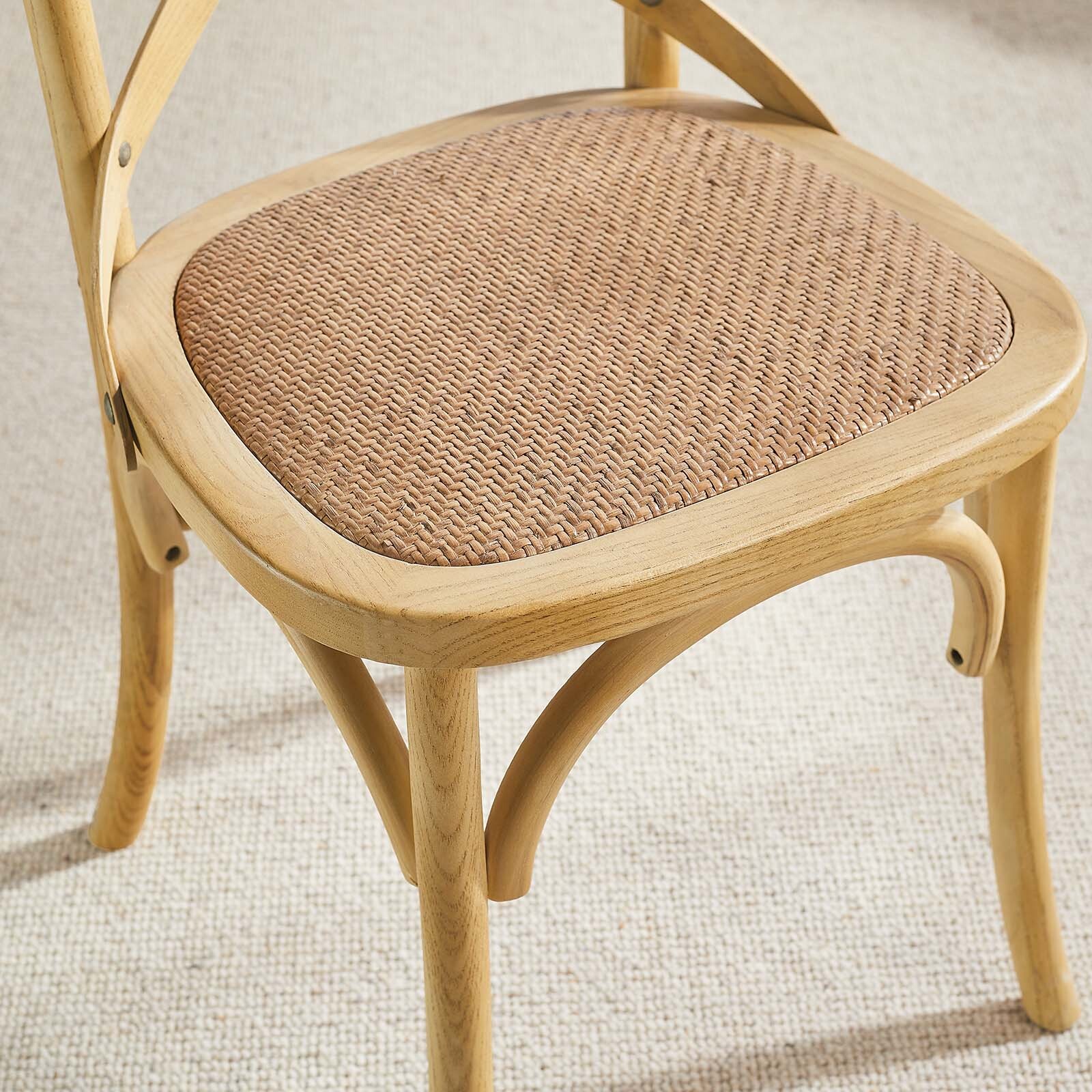 Modway Gear Dining Side Chair in Natural