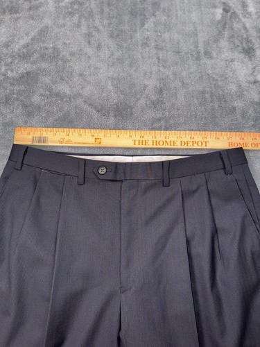 Ralph Ralph Lauren Suit Men’s 42R Navy Blue Pinstripe 100% Wool - Picture 17 of 24