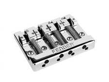 Fender  Bass Bridge 4-Saiter Chrom, 19mm Sait...