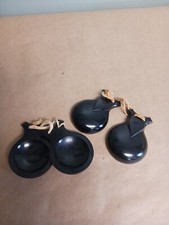 2 Pair Sets Elton Castanets Percussion Hand Clappers Mid-Century Vintage