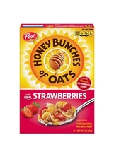 🟢 Brand New Post Honey Bunches Oats Strawberries Cereal Granola Clusters 12oz
