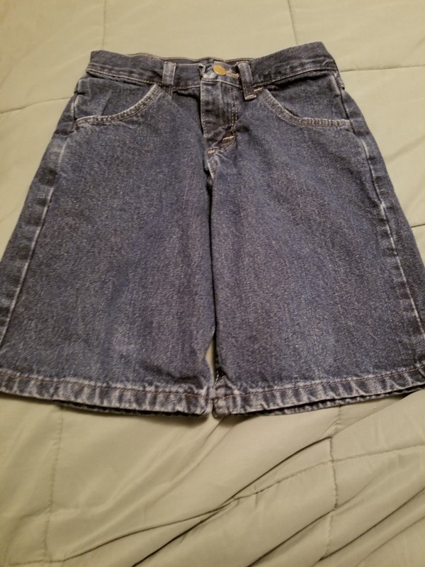 Rustler boys blue jean shorts size 8 regular 
