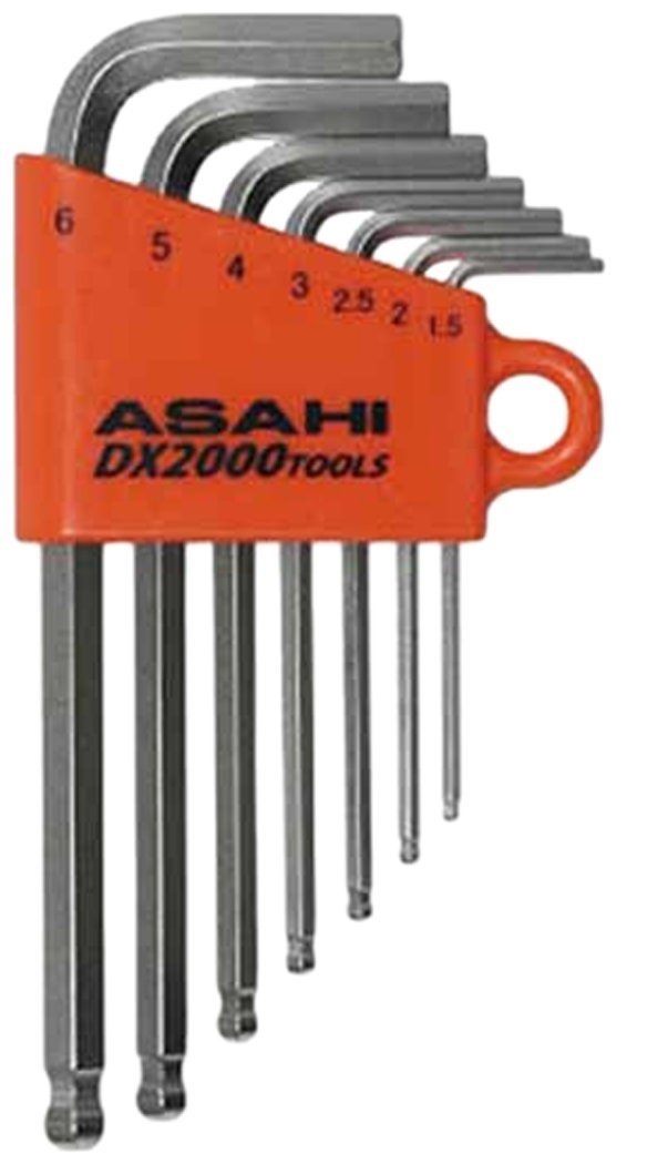 ASAHI BALL POINT HEX KEY WRENCH 7 SIZE SET (1.5-6mm) AZS0710 | eBay