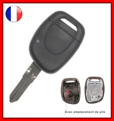 Coque Clé Plip Pour Renault Espace/Laguna/Megane/Scenic/Twingo/Clio ASP Lame FR