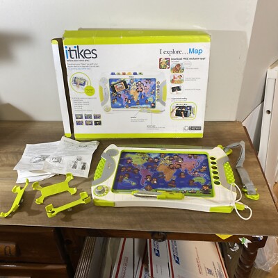 iTikes I EXPLORE MAP: Great Interactive Educational Toy Alone or w/Apple Device 