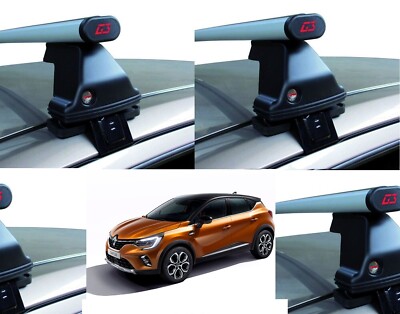 DACHTRÄGER ALUMINIUM FÜR RENAULT CAPTUR BJ 2021 4 SCHLÖSSER