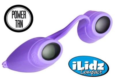 iLidz Compact Sunbed Bräunungsbrille UVA- und UVB-Schutz LILA von Power Tan
