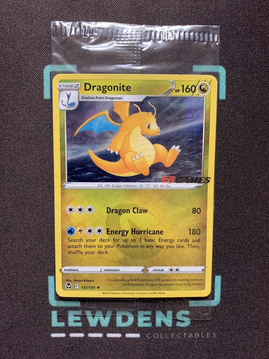 Dragonite - 131/195 - SEALED EB Games Stamped Promo - Silver Tempest -  Pokemon | eBay