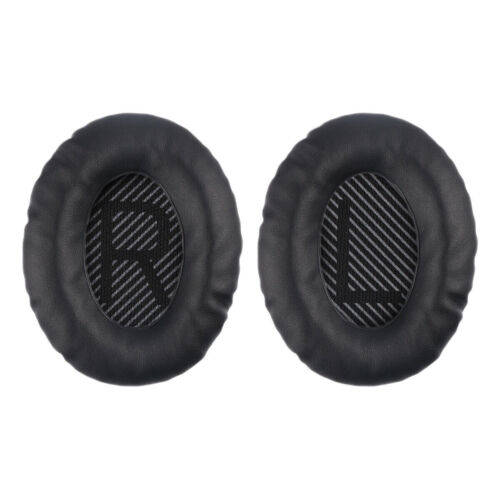 Black Ear Cushion Kit for Bose QuietComfort 15 25 35 Headphones Replacement Pads - Picture 3 of 9