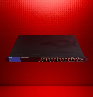 Linksys LGS528P 28-Port Managed Gigabit PoE+ Switch - Fully Functional