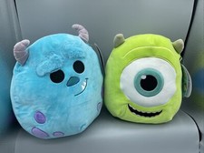 Lot Of 2 SULLEY  MIKE Squishmallow 10" Kellytoy With Tags Monsters Inc Disney