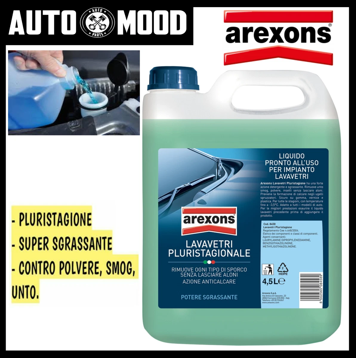 LIQUIDO LAVAVETRI CONCENTRATO -20 LT.0,250Automotive