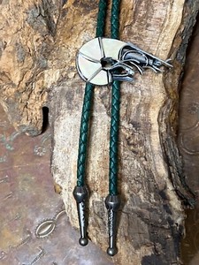 Crayfish Crawdad Crawdaddy BOLO Tie Leather Crawfish Boil Festival Western New