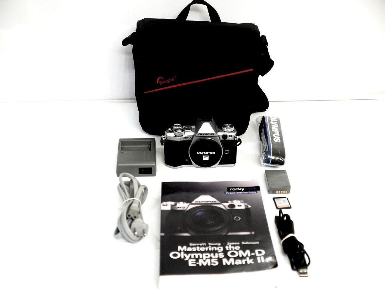 Olympus OM-D E-M5 Mark Camera Body (Silver) 1489 w/Extras 50332189201 | eBay