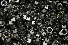 (100) Slotted Hex Castle Nut 1/2-20 Fine Thread Unplated Plain