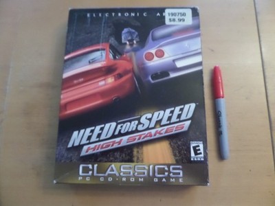 Need for Speed High Stakes Big Box PC CD  Racing Multiplayer + Reference Card