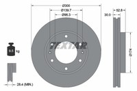 2Er Set Bremsscheiben Textar 92203800 Dodge 517124H000 517124H500
