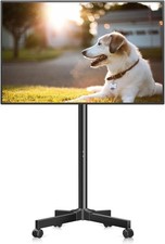 XINLEI Mobile TV Stand on Wheels for 13-50" Flat/Curved TVs, Height Adjustable 3