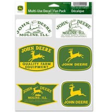 JOHN DEERE 6-MULTI USE DECALS FAN PACK WINCRAFT