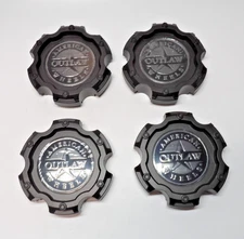 Matte Black Wheel Center Cap Hub Cap 5470-61397 For American Outlaw 4PCS New