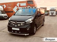 Chrom Edelstahl DachträGer + Leds FüR Vauxhall Opel Vivaro 2014 - 2019 Van