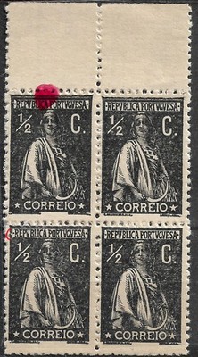PORTUGAL 1912- 1/2C ceres- P . Cartolina -All MNHOG no faults. READ