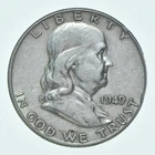 Better 1949 US Franklin 90% Silver Half Dollar Coin Collection Set Break *669