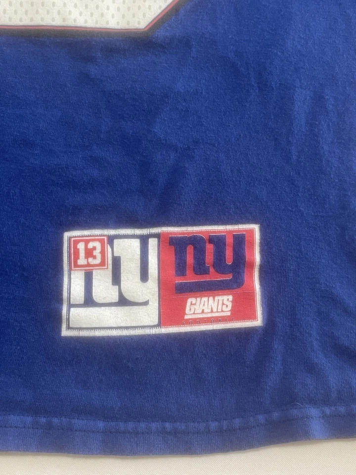 Camisa de los New York Giants para hombre grande NFL fútbol americano Odell Beckham Jr 13 manga larga Ma Foto 3 de 4