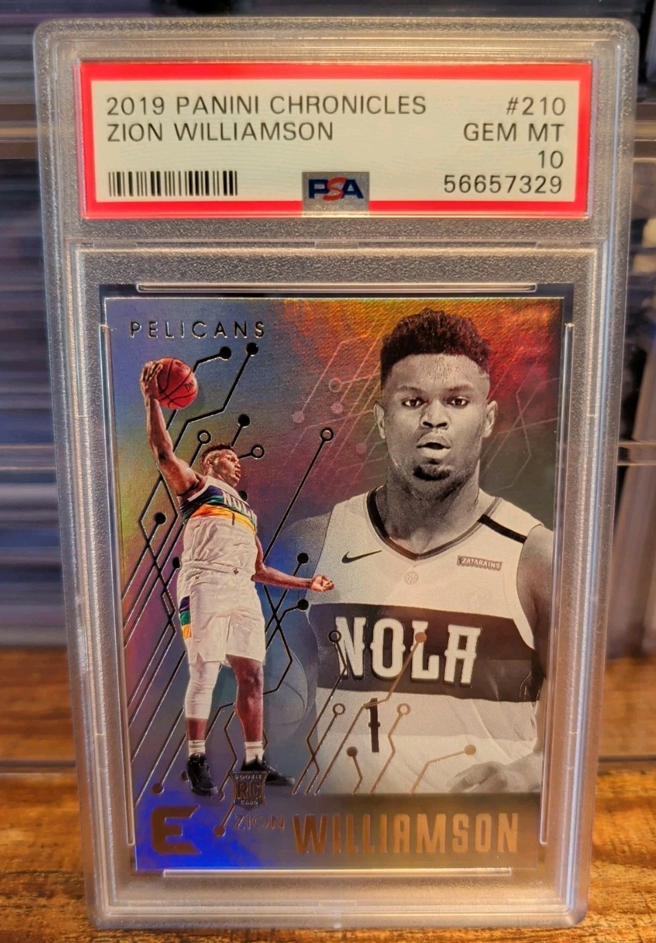 2019 Chronicles Essentials #210 Zion Williamson RC PSA 10 Pelicans Rookie
