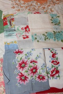 Vintage Handkerchief / Hankie Lot of 5 Floral / Nobhill San Francisco