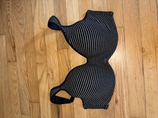 Nautica Intimates Bra Women 40D Black/White Underwire Comfort Straps Padded
