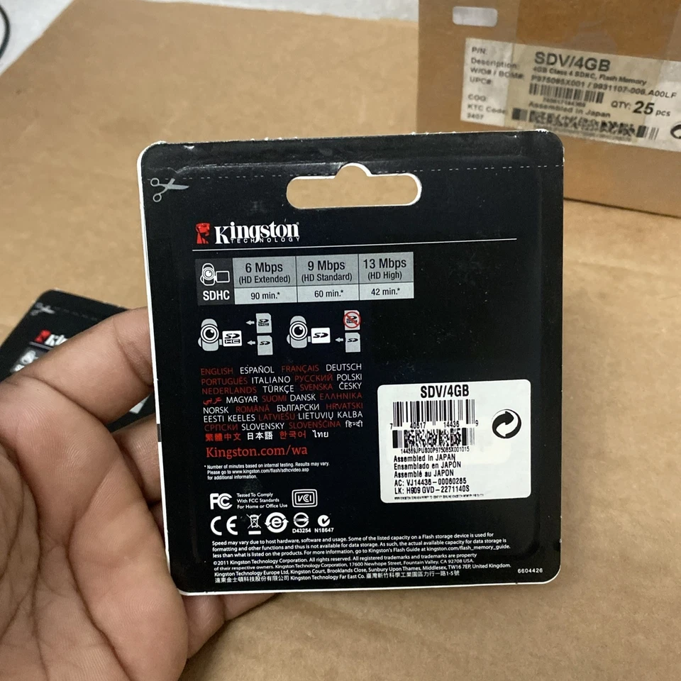 Kingston 4GB SDHC Memory Card Class 4 - Image 4 of 4