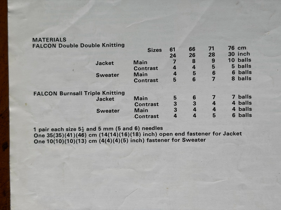 Falcons Knit Pattern Falcon 344 knitting pattern child chunky hooded jacket & sweater with ...