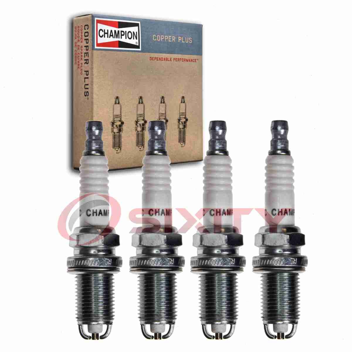 4 pc Champion Copper Plus Spark Plugs for 2004-2008 Suzuki Forenza 2.0L L4 xh