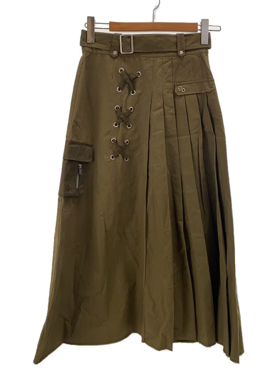 AMERI Long Skirt M Cotton KHK Solid 0291920040 - image 1