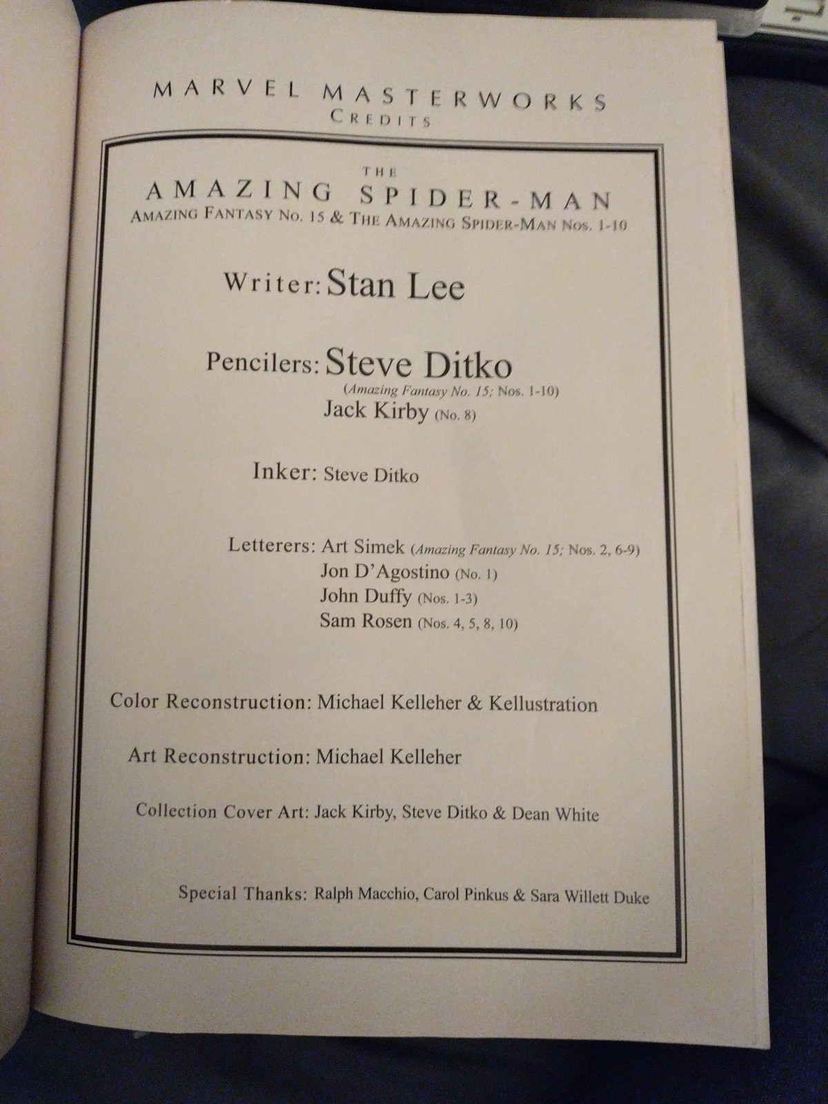 Marvel Masterworks: The Amazing Spider-Man Vo1. 1 - 2nd printing 2011