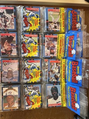 Donruss Baseball Card Rak Paks. 36 1988 Rak Paks & 26 1989 Rak Paks